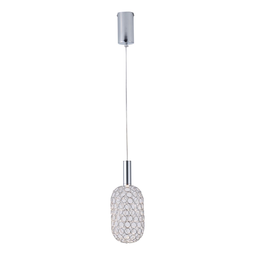 Suspension filaire LED/6,3W/230V 3000K chrome brillant d. 13 cm