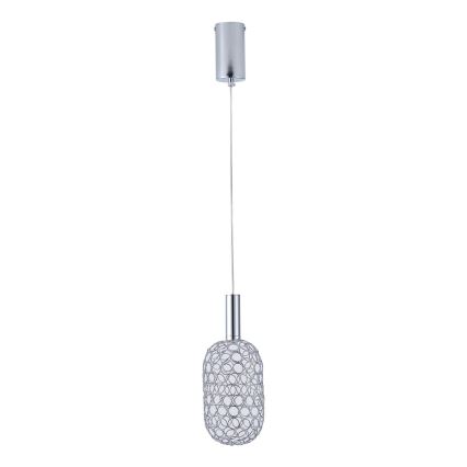 Suspension filaire LED/6,3W/230V 3000K chrome brillant d. 13 cm