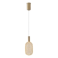 Suspension filaire LED/6,3W/230V 3000K doré d. 13 cm