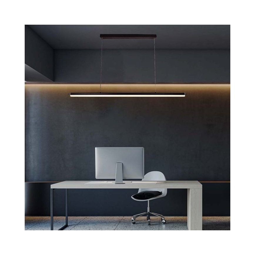 Suspension filaire LED LED/23W/230V 4000K 120 cm noir