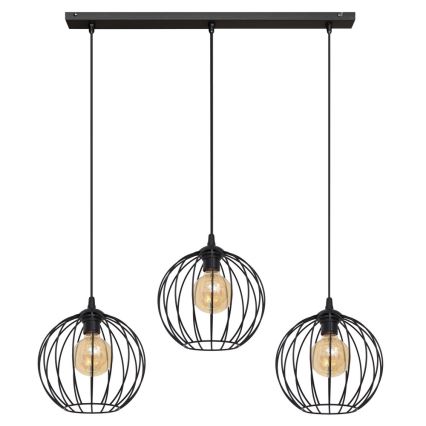 Suspension filaire LED MERCURE 3xE27/15W/230V