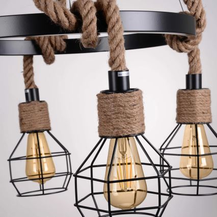 Suspension filaire LED ROPE ALEGRA 4xE27/10W/230V