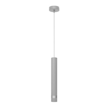 Suspension filaire LED TUBA 1xGU10/4,8W/230V gris/chrome brillant