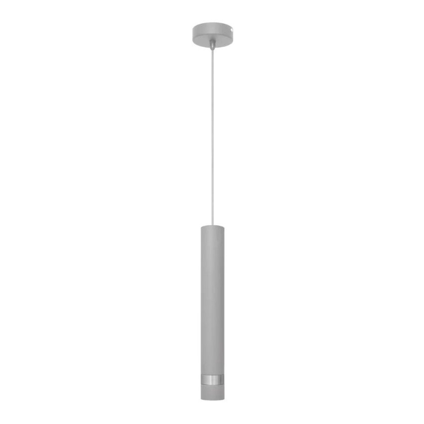 Suspension filaire LED TUBA 1xGU10/4,8W/230V gris/chrome brillant