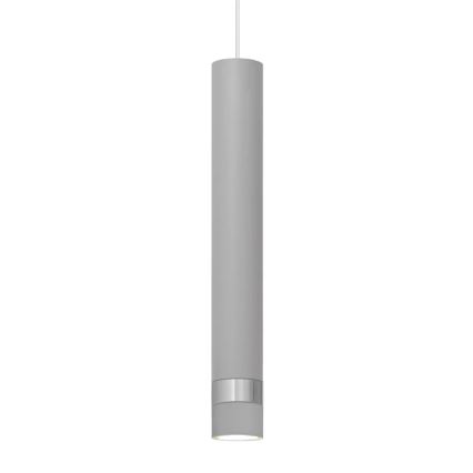 Suspension filaire LED TUBA 1xGU10/4,8W/230V gris/chrome brillant