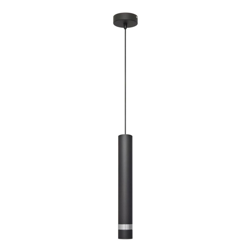 Suspension filaire LED TUBA 1xGU10/4,8W/230V noir/chrome brillant