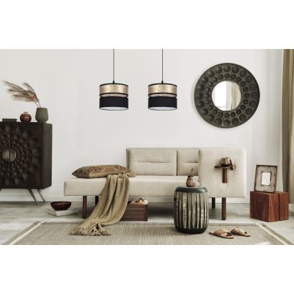 Suspension filaire LIMA 2xE27/60W/230V dorée/noire