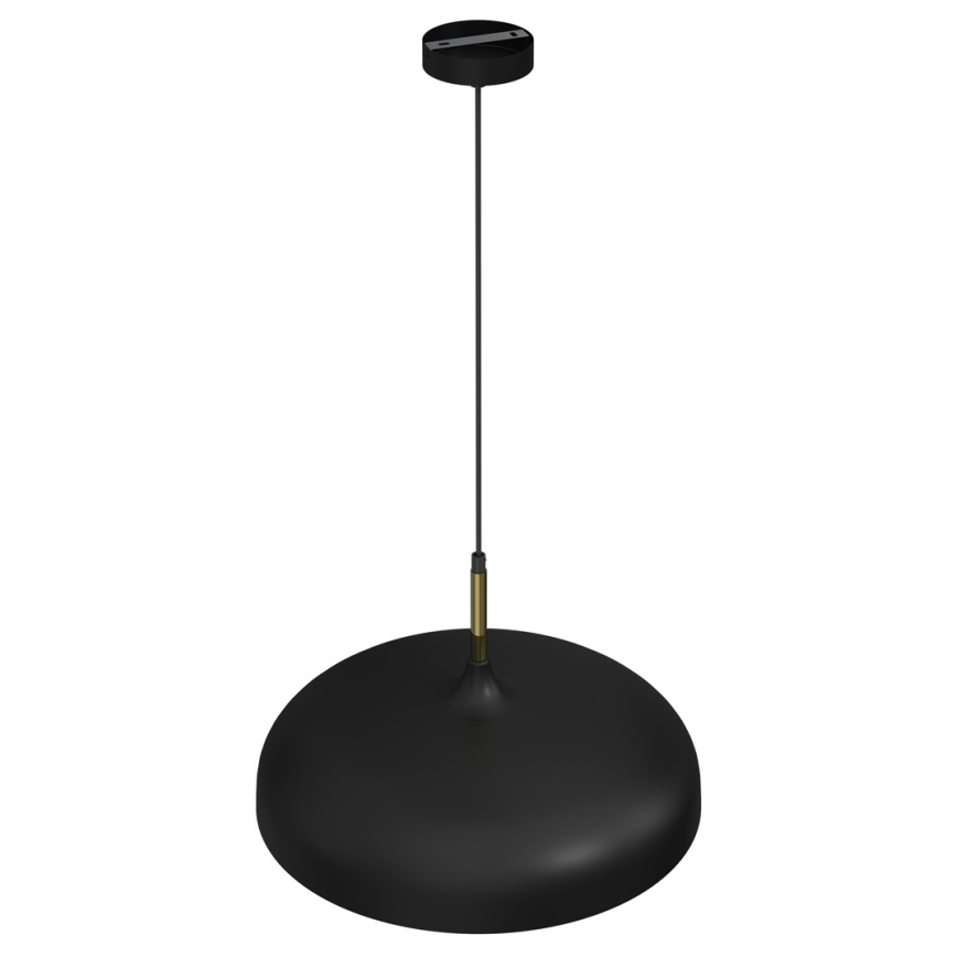 Suspension filaire LINCOLN 1xE27/60W/230V d. 45 cm noir