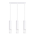 Suspension filaire LIRO 3xGU10/10W/230V blanc