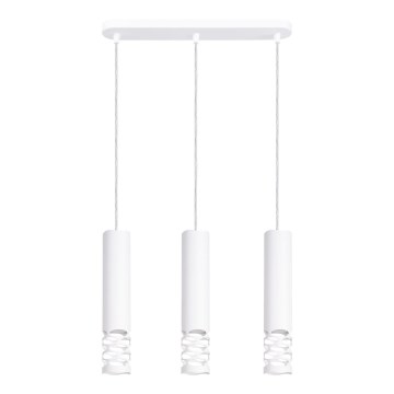 Suspension filaire LIRO 3xGU10/10W/230V blanc