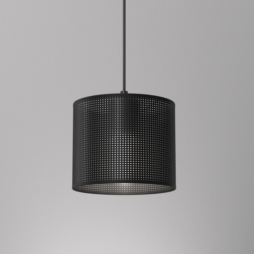 Suspension filaire LOFT SHADE 1xE27/60W/230V d. 18 cm noir