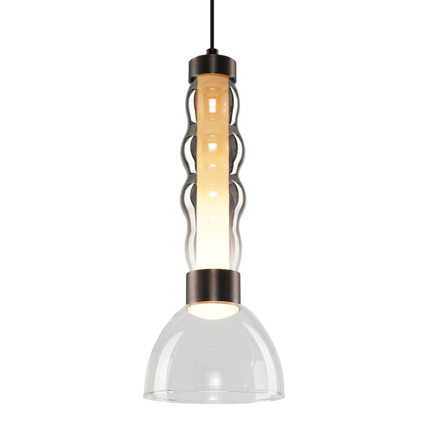 Suspension filaire LUCCO LED/13W/230V d. 15 cm fumé
