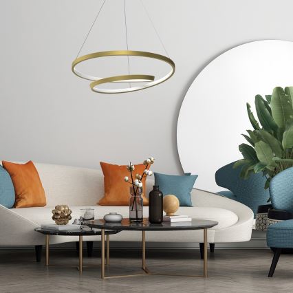 Suspension filaire LUCERO LED/48W/230V doré