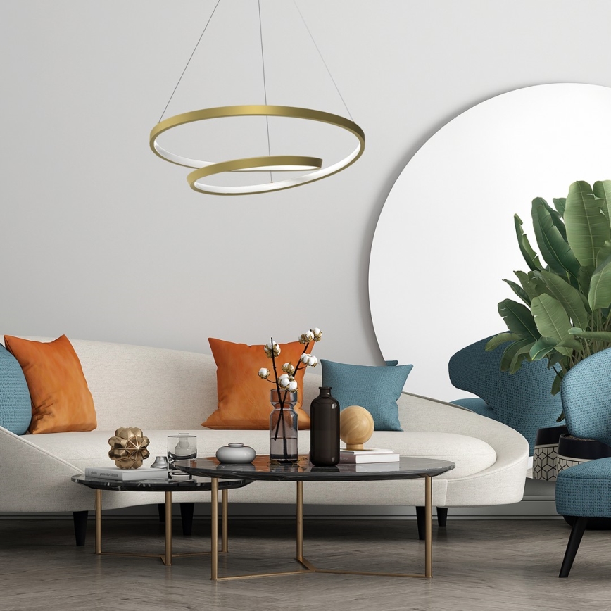 Suspension filaire LUCERO LED/48W/230V doré