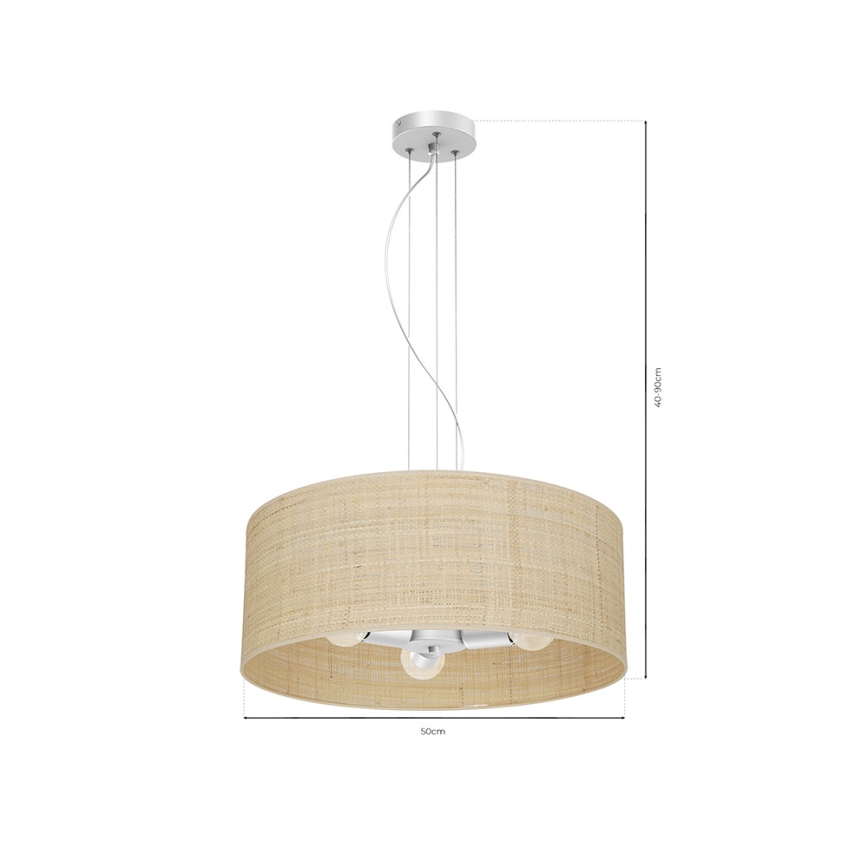 Suspension filaire MARSHALL 3xE27/60W/230V