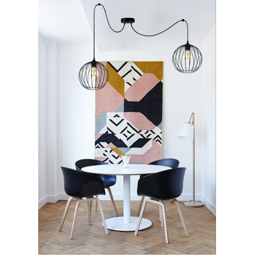 Suspension filaire MATT 2xE27/60W/230V araignée