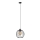Suspension filaire MERCURE 1xE27/15W/230V diamètre 24 cm noir