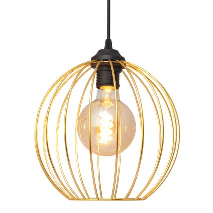 Suspension filaire MERCURE 1xE27/15W/230V doré/noir