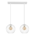 Suspension filaire MERCURE 2xE27/15W/230V blanche