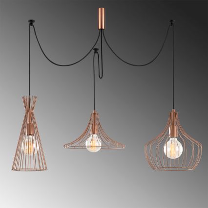 Suspension filaire MEZOPOTAMYA 3xE27/40W/230V araignée