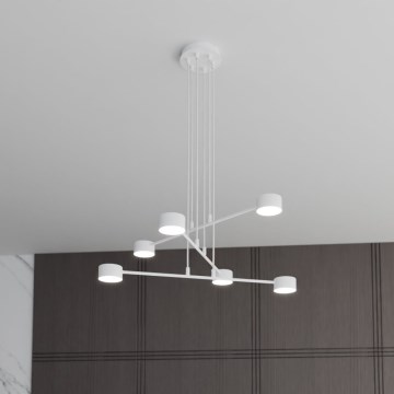 Suspension filaire MODUS 6xGX53/10W/230V blanc