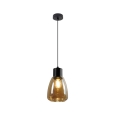 Suspension filaire MOLDO 1xE27/40W/230V noir/fumé beige