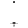 Suspension filaire MONTANA 1xE27/15W/230V d. 30 cm noir