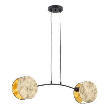 Suspension filaire MOTIF 2xE14/10W/230V doré