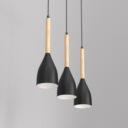 Suspension filaire MUZA 3xE27/60W/230V