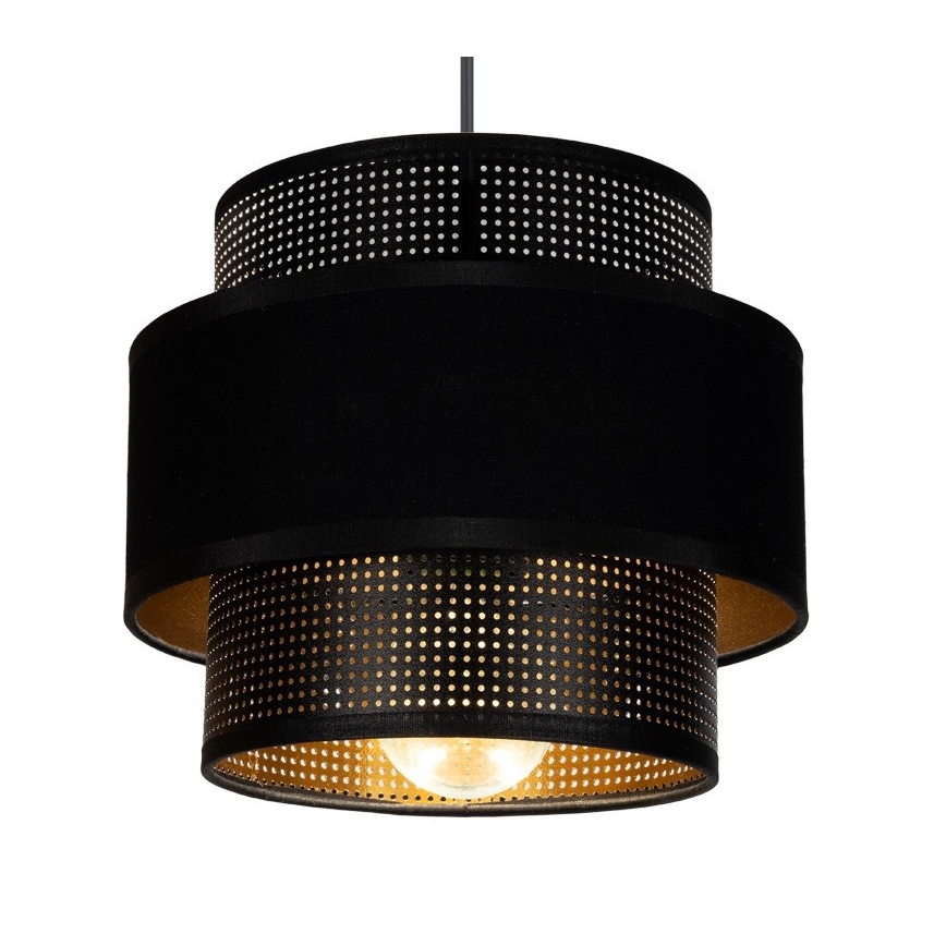 Suspension filaire NESS 2xE27/60W/230V noire