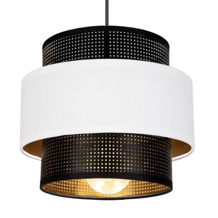 Suspension filaire NESS 3xE27/60W/230V araignée noir/blanc