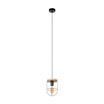 Suspension filaire NETUNO 1xE27/60W/230V chêne