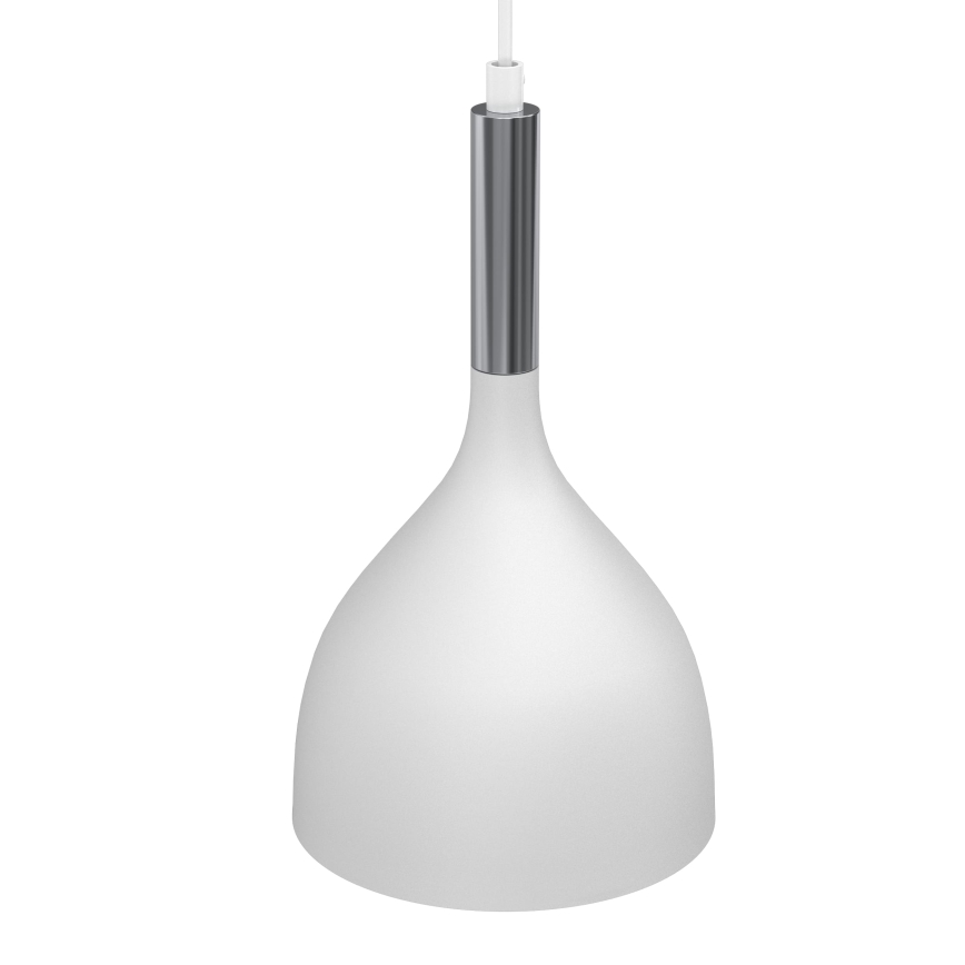 Suspension filaire NOAK 2xE27/15W/230V blanc/chrome brillant