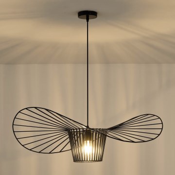 Suspension filaire OGGI 1xE27/40W/230V d. 80 cm noir
