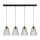 Suspension filaire ORAZIO 4xE27/60W/230V chêne