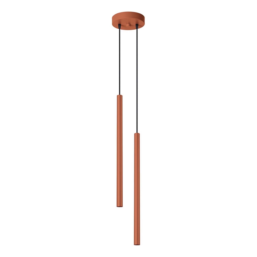 Suspension filaire PASTELO 2xG9/8W/230V rouge