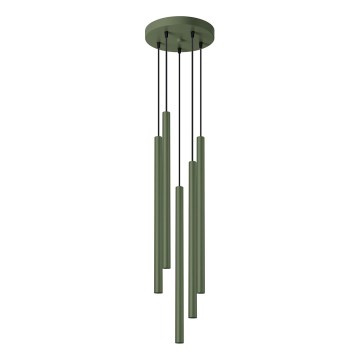 Suspension filaire PASTELO 5xG9/8W/230V vert