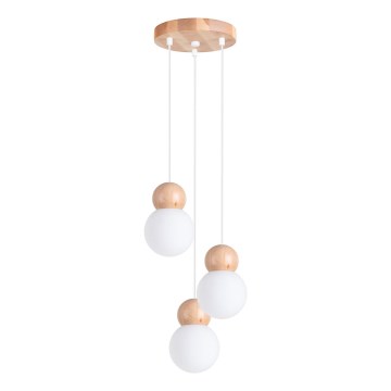 Suspension filaire PEKKA 3xG9/8W/230V blanc
