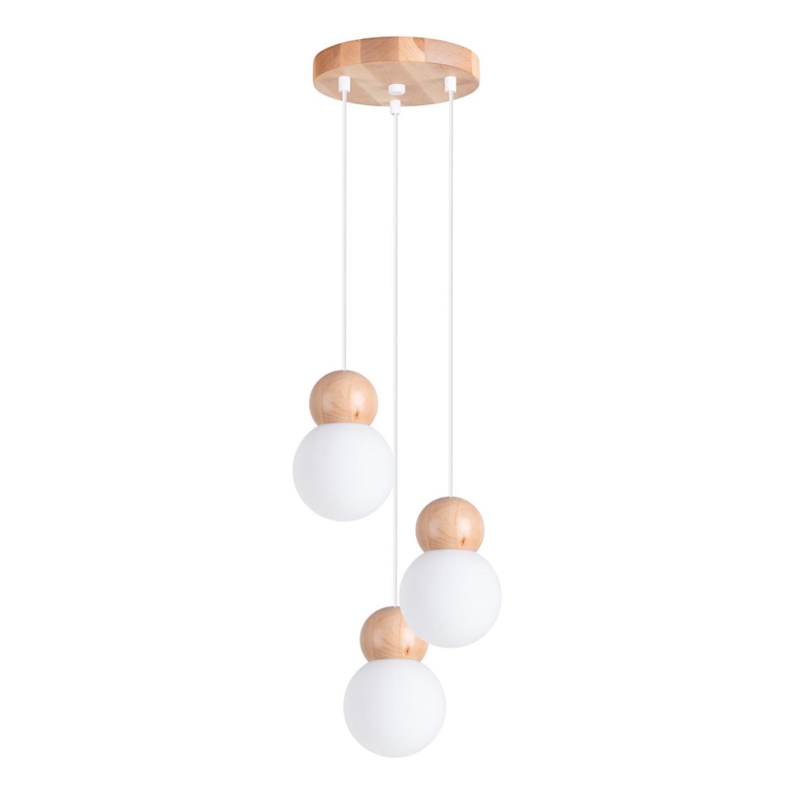 Suspension filaire PEKKA 3xG9/8W/230V blanc
