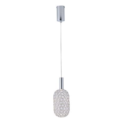 Suspension filaire PERFORATO LED/6,3W/230V 3000K chrome brillant d. 13 cm