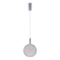 Suspension filaire PERFORATO LED/6,3W/230V 3000K chrome brillant d. 20 cm