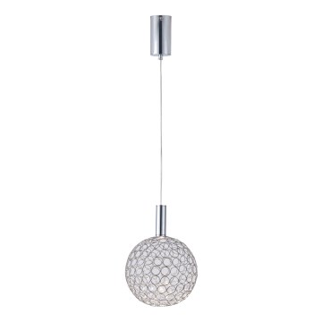 Suspension filaire PERFORATO LED/6,3W/230V 3000K chrome brillant d. 20 cm