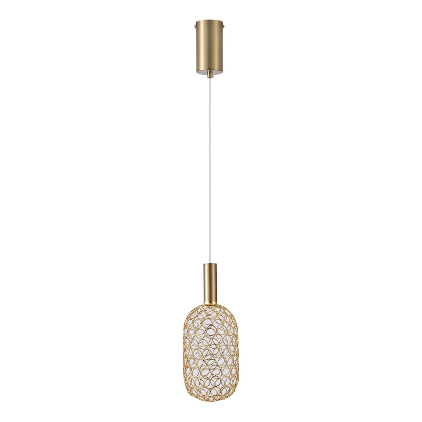 Suspension filaire PERFORATO LED/6,3W/230V 3000K doré d. 13 cm
