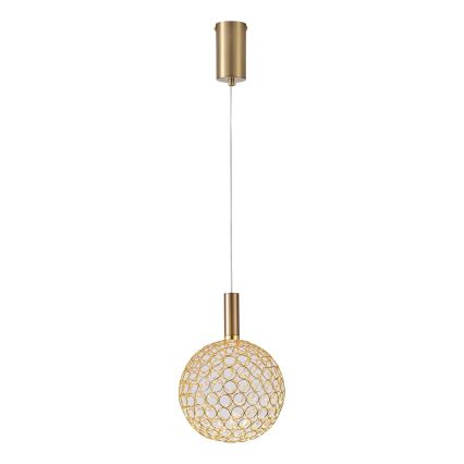 Suspension filaire PERFORATO LED/6,3W/230V 3000K doré d. 20 cm