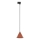 Suspension filaire pour système de rail monophasé CONO 1xE27/15W/230V noir/brique