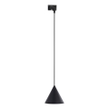Suspension filaire pour système de rail monophasé CONO 1xE27/15W/230V noir