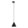 Suspension filaire pour système de rail monophasé CONO 1xE27/15W/230V noir
