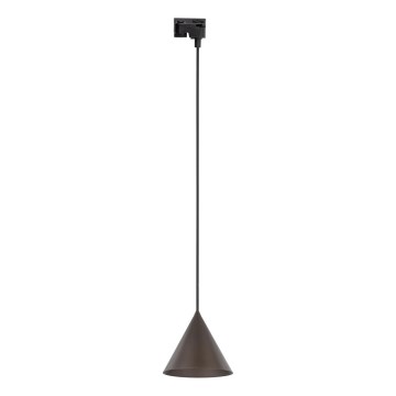 Suspension filaire pour système de rail monophasé CONO 1xE27/15W/230V noir/marron