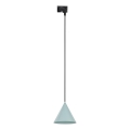 Suspension filaire pour système de rail monophasé CONO 1xE27/15W/230V noir/menthe