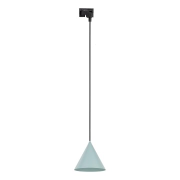 Suspension filaire pour système de rail monophasé CONO 1xE27/15W/230V noir/menthe